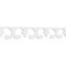 Ekena Millwork Porcelina Architectural Grade PVC Running Trim, 6"H x 5/8"P x 48"L RUNP06X0625X48POR - alternate 1